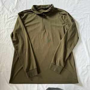 COOFANDY MEN Olive Long Sleeve Pullover SIZE L